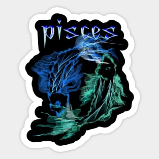 pisces fish astrology zodiac art design Sticker